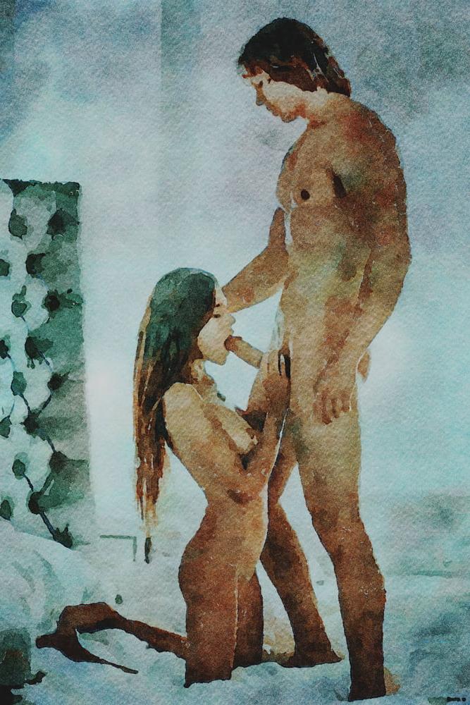 25P Erotische digitale Aquarell 58