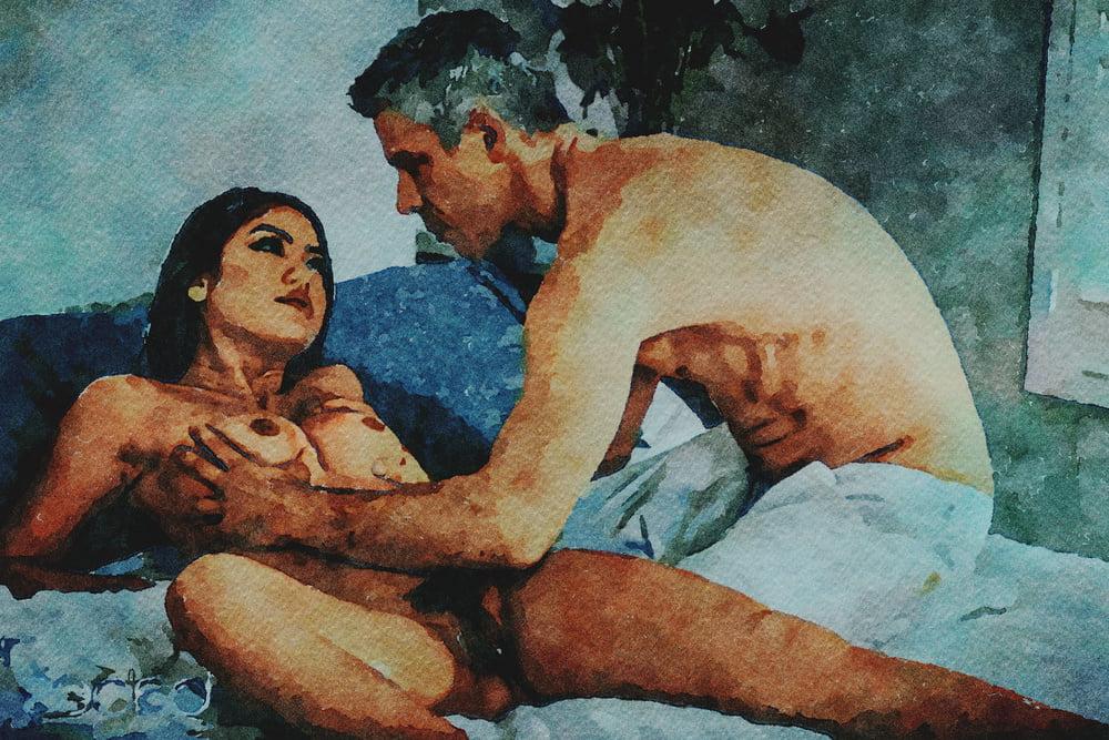 25P Erotic Digital Watercolor 63