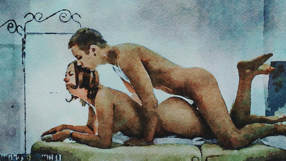 25P Erotische digitale Aquarell 45