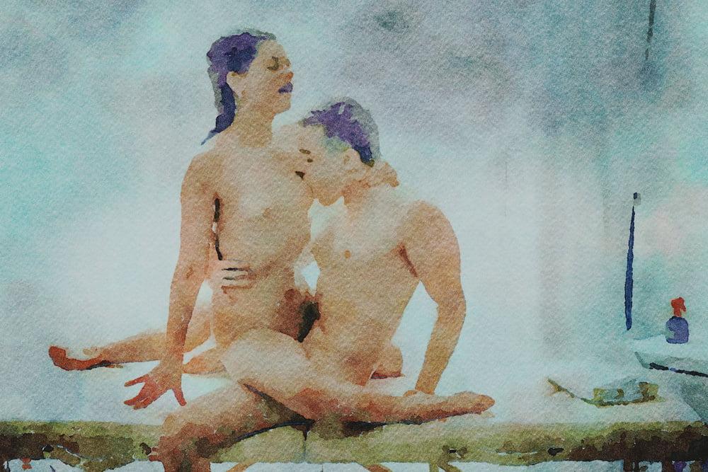 25P Erotic Digital Watercolor 53