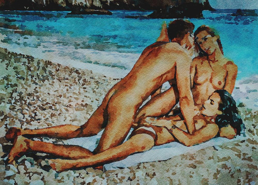 25P Erotische digitale Aquarell 34