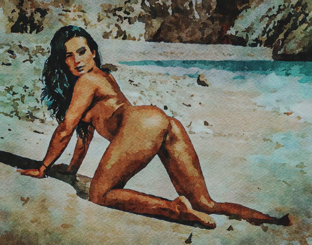 25P Erotische digitale Aquarell 34