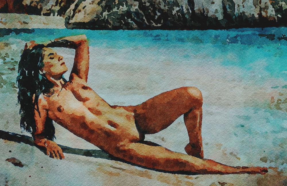 25P Erotische digitale Aquarell 34
