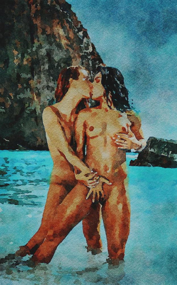 25P Erotische digitale Aquarell 34