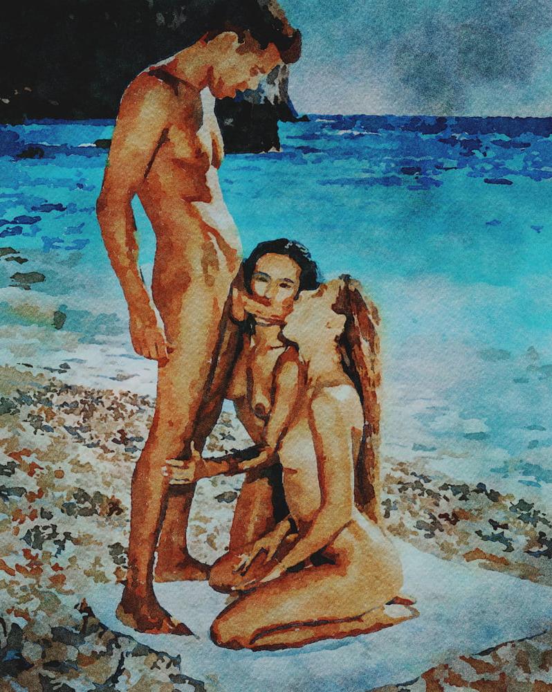 25P Erotische digitale Aquarell 34