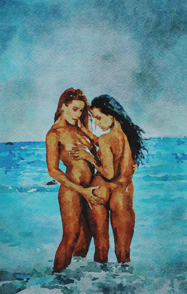 25P Erotische digitale Aquarell 34