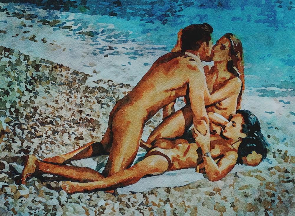 25P Erotische digitale Aquarell 34