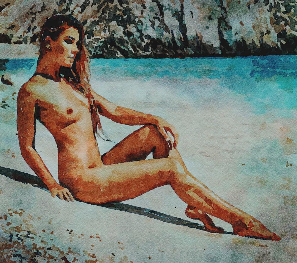 25P Erotische digitale Aquarell 34