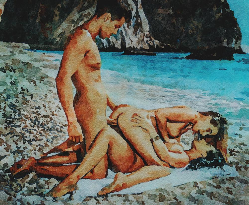 25P Erotische digitale Aquarell 34