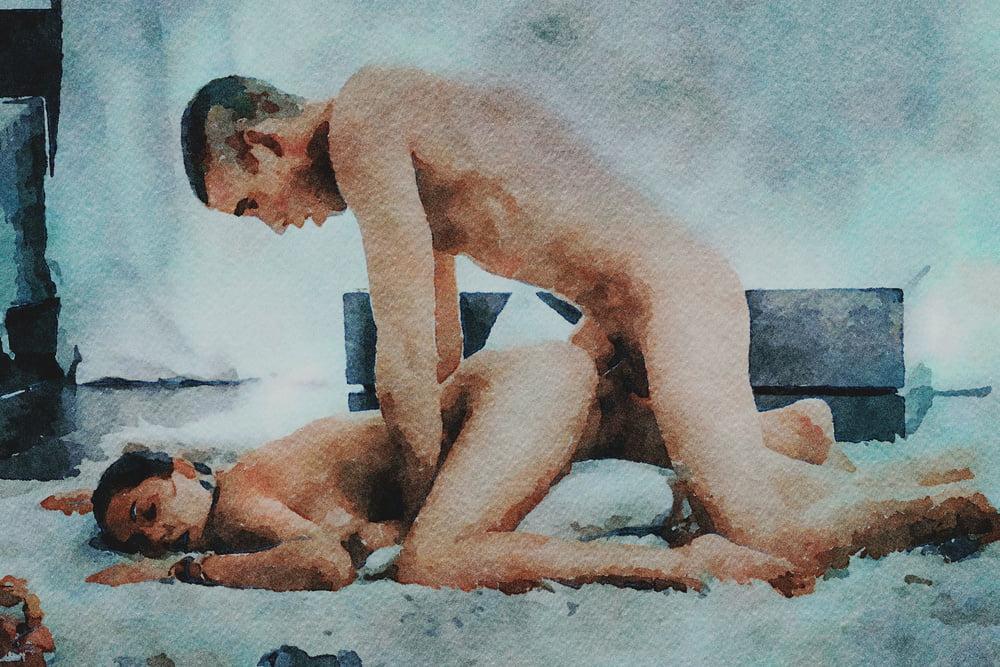 25P Erotic Digital Watercolor 52