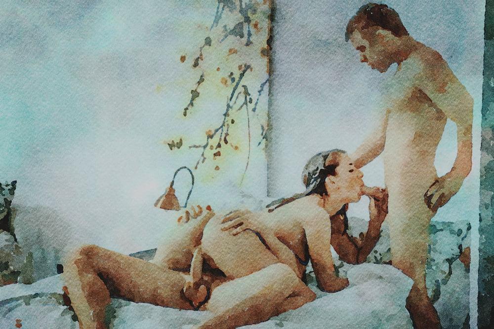 25P Erotic Digital Watercolor 54