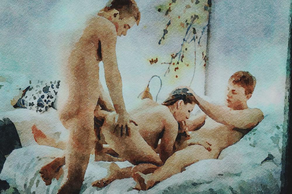 25P Erotic Digital Watercolor 54