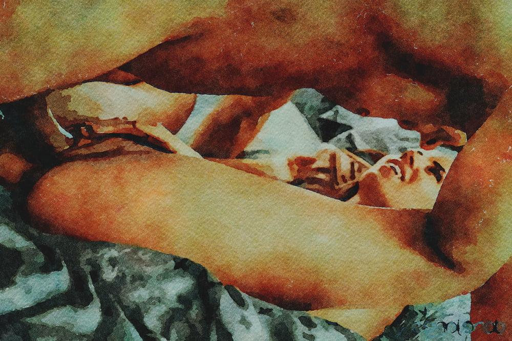 25P Erotic Digital Watercolor 25