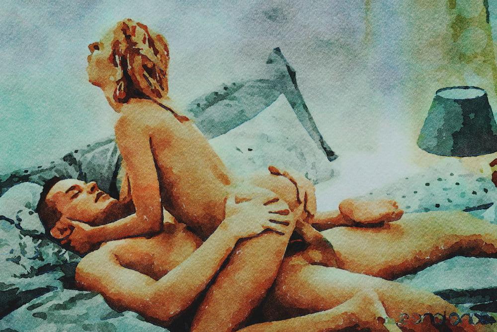 25P Erotic Digital Watercolor 25