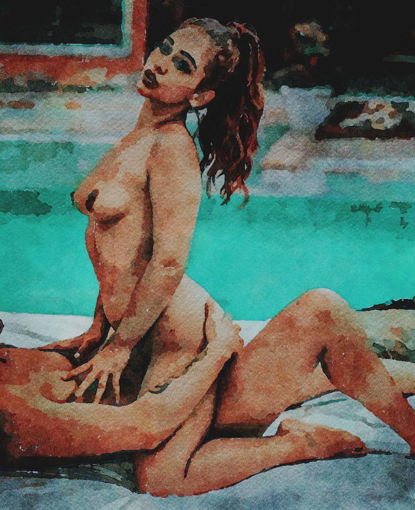20P Erotic Digital Watercolor 33