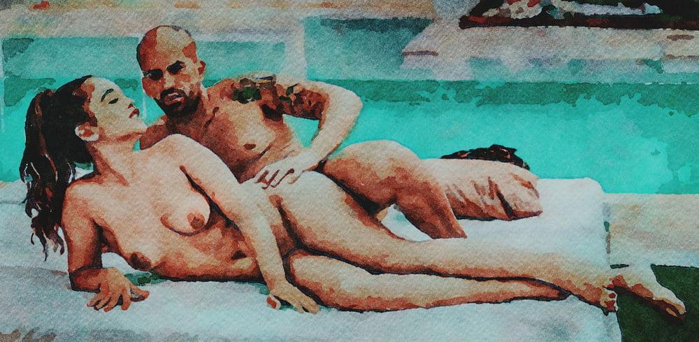 20P Erotic Digital Watercolor 33