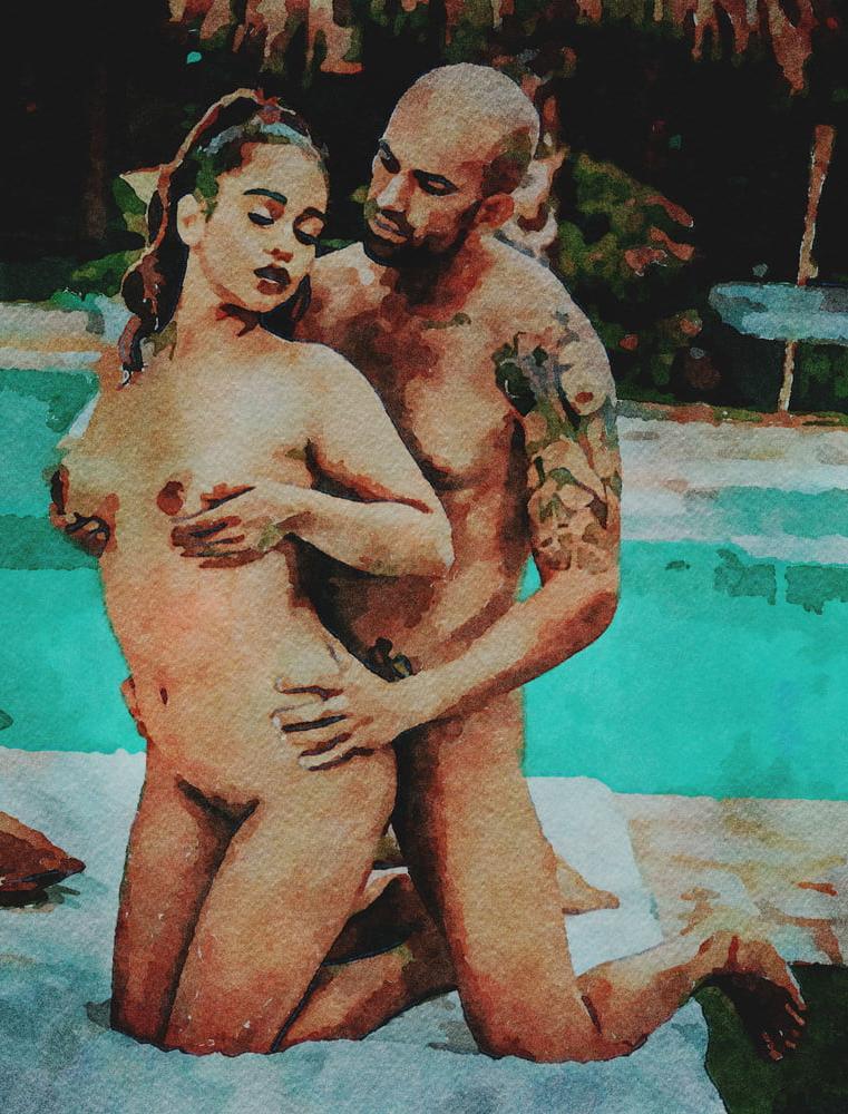 20P Erotic Digital Watercolor 33