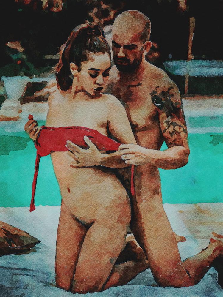 20P Erotic Digital Watercolor 33
