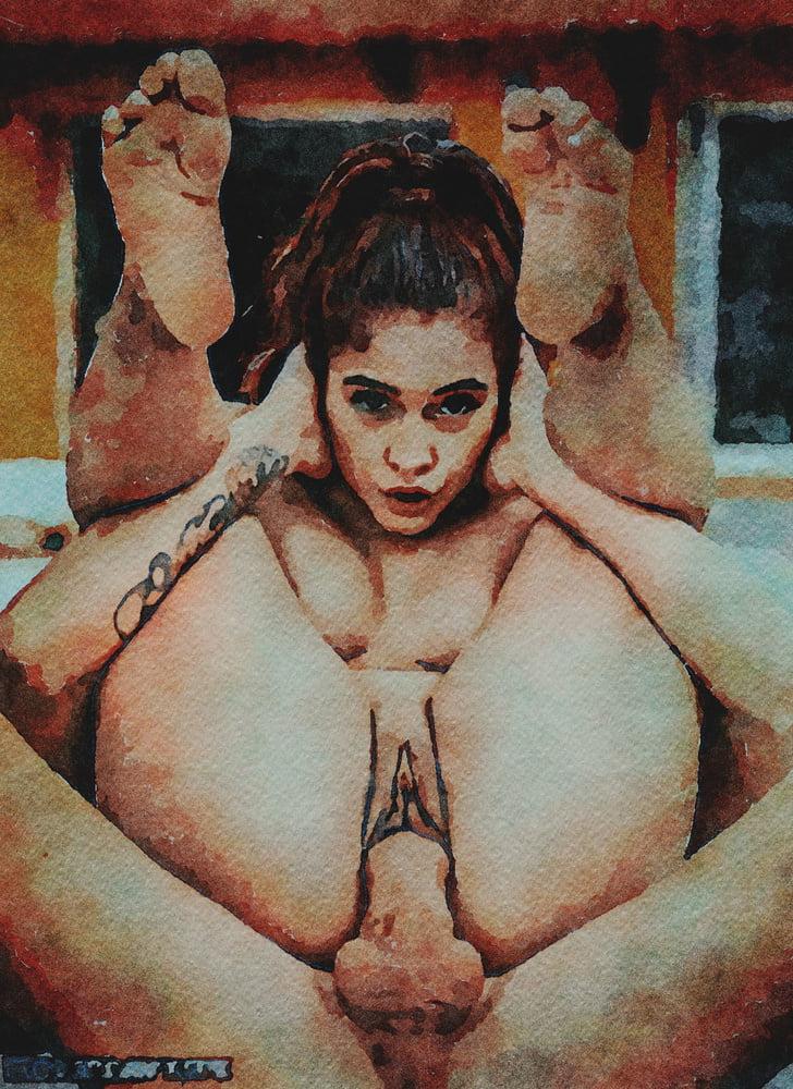 20P Erotic Digital Watercolor 33