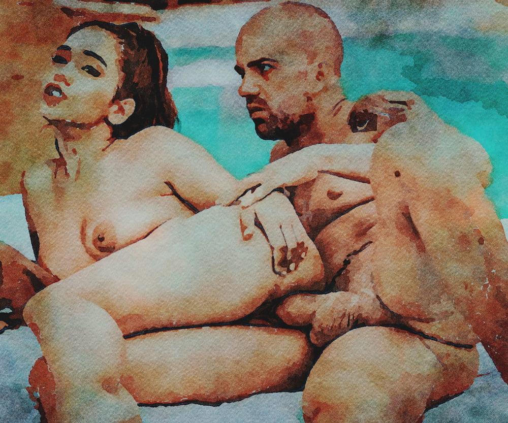 20P Erotic Digital Watercolor 33