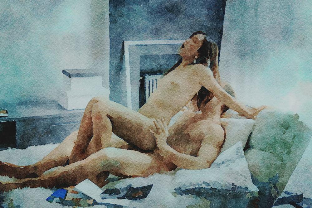 25P Erotische digitale Aquarell 55