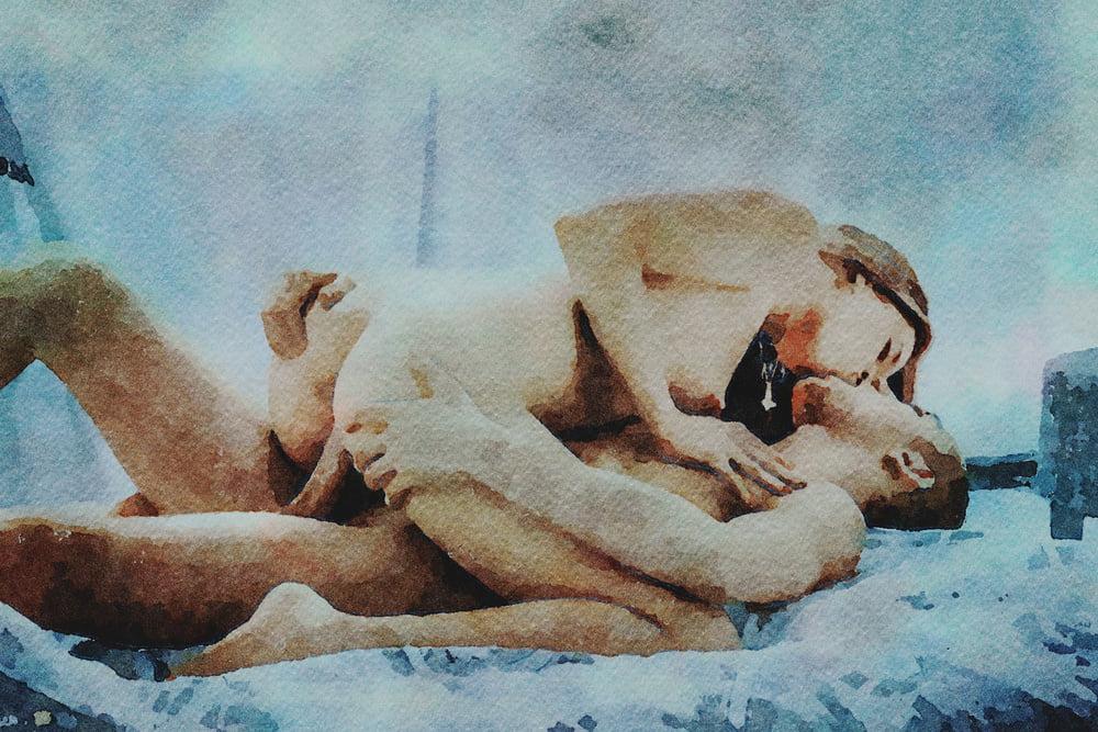 25P Erotische digitale Aquarell 55