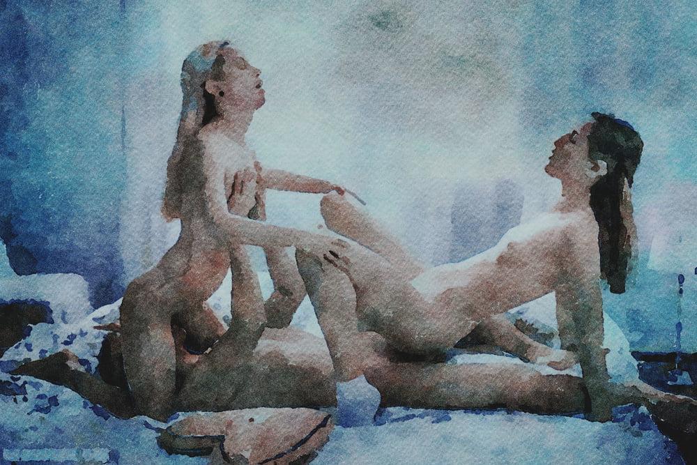25P Erotische digitale Aquarell 55
