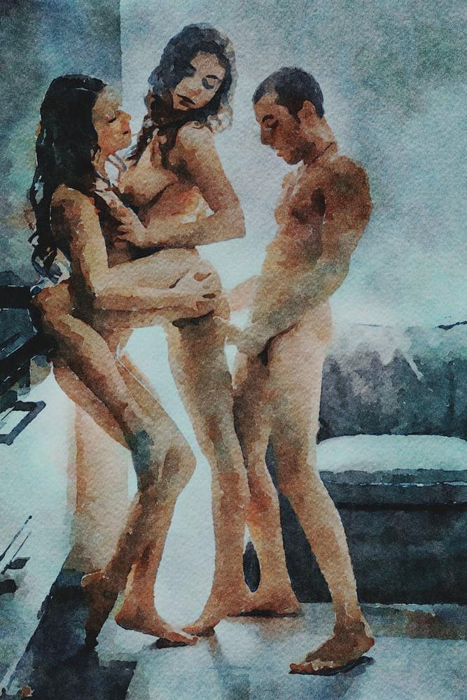 25P Erotische digitale Aquarell 55
