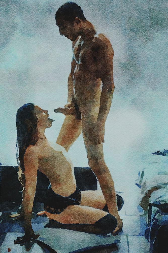 25P Erotische digitale Aquarell 55