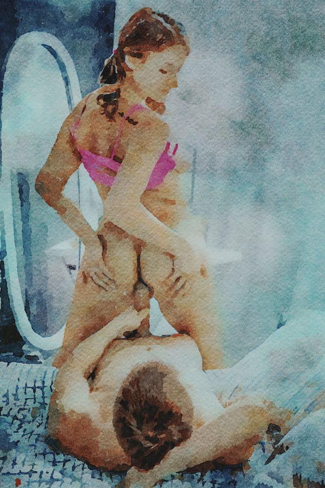 25P Erotische digitale Aquarell 55