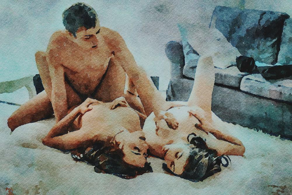 25P Erotische digitale Aquarell 55