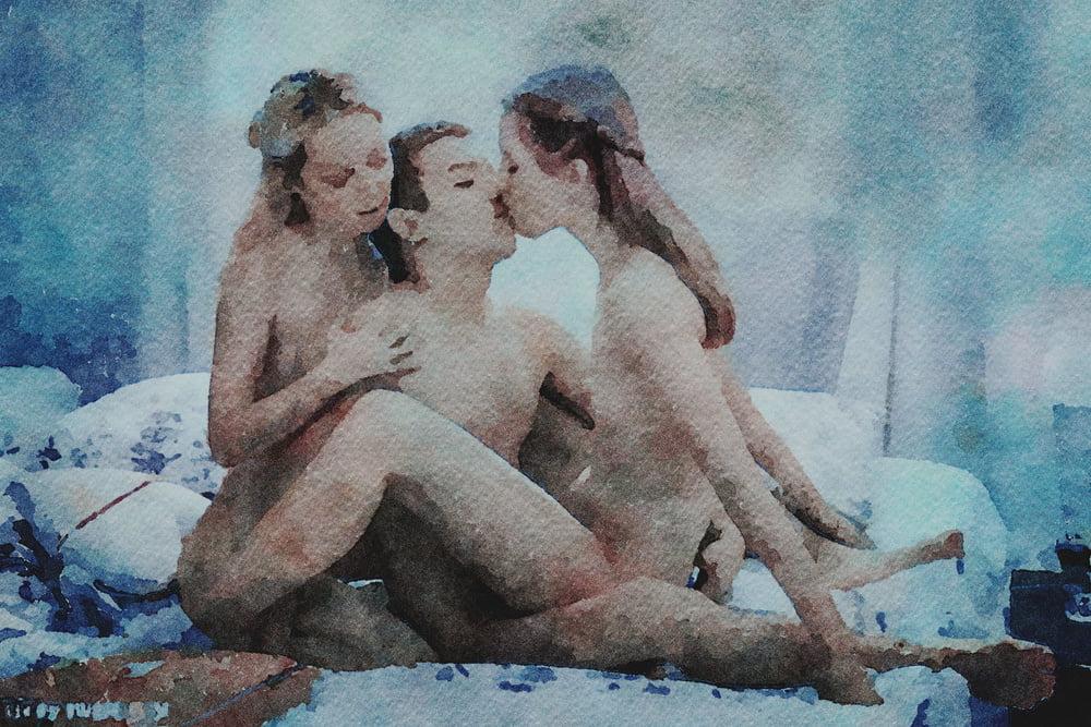 25P Erotische digitale Aquarell 55