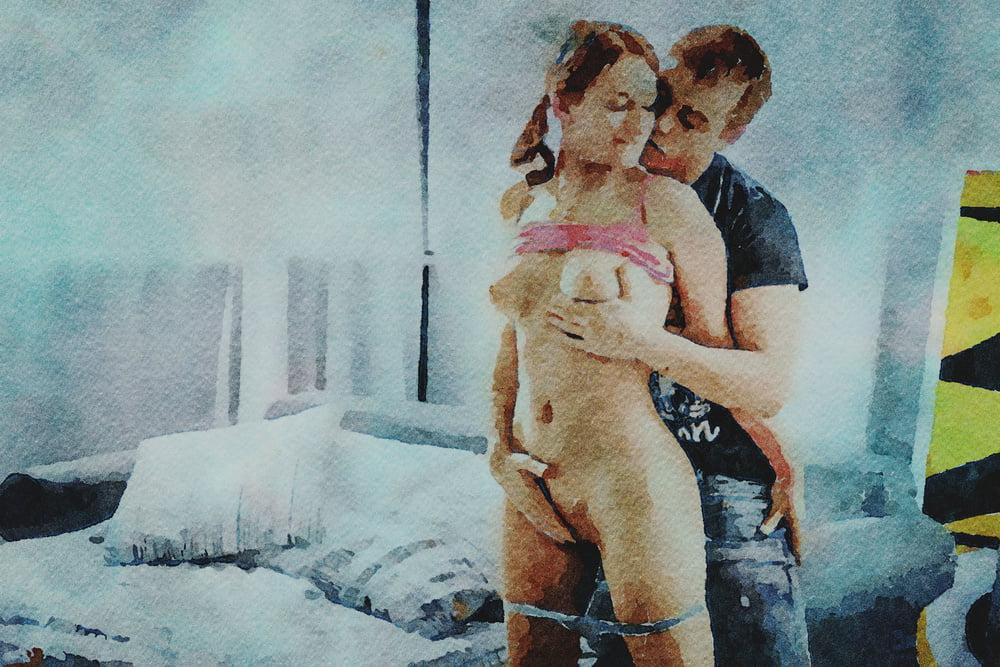 25P Erotische digitale Aquarell 55