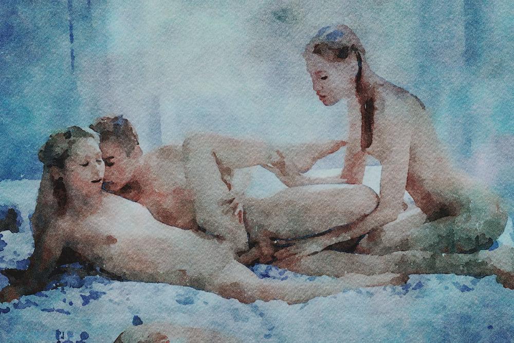25P Erotische digitale Aquarell 55