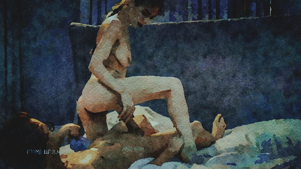 25P Erotic Digital Watercolor 41
