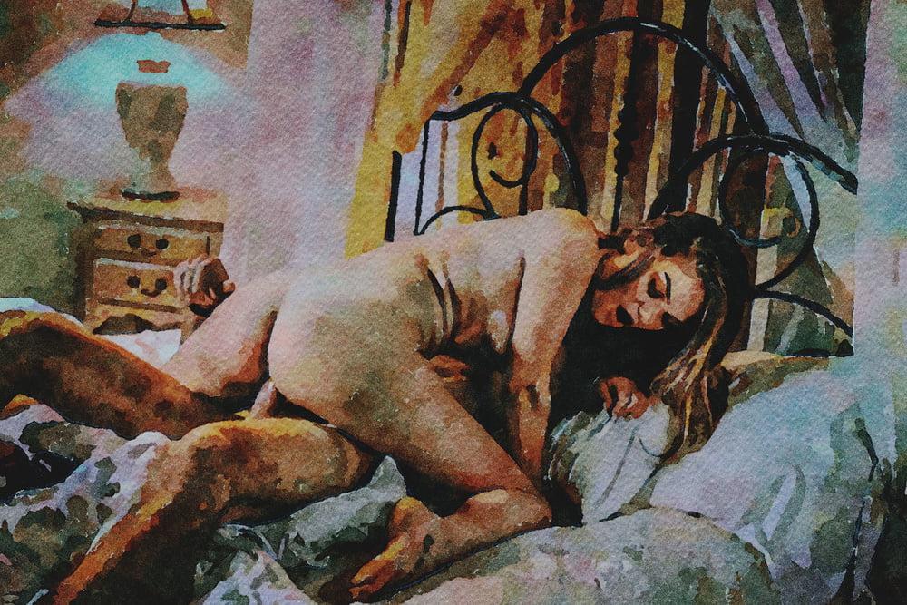 21P Erotic Digital Watercolor 32