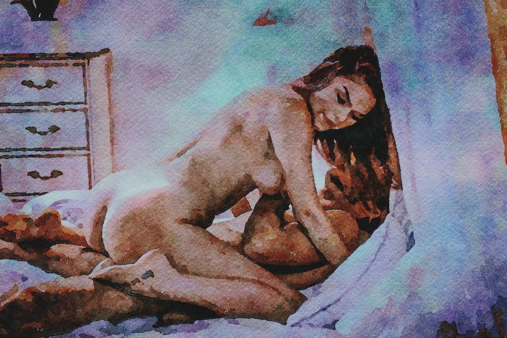 21P Erotic Digital Watercolor 32