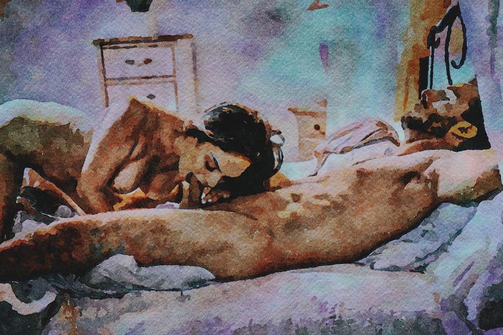 21P Erotic Digital Watercolor 32