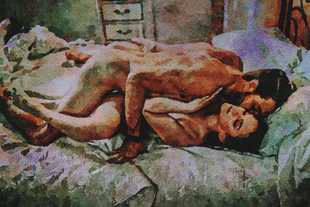 21P Erotic Digital Watercolor 32