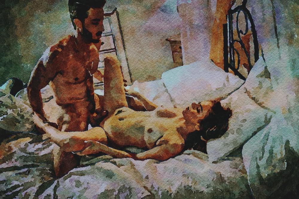 21P Erotic Digital Watercolor 32