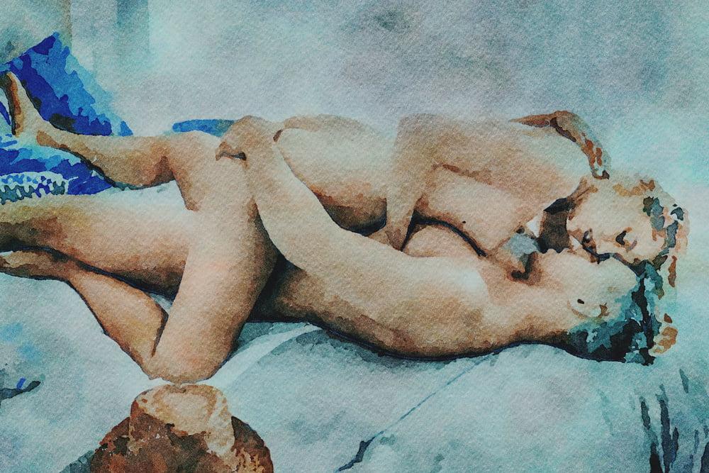20P Digital Erotic Watercolor 35