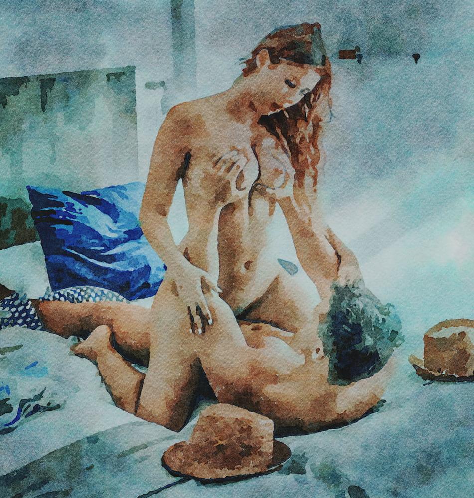 20P Digital Erotic Watercolor 35