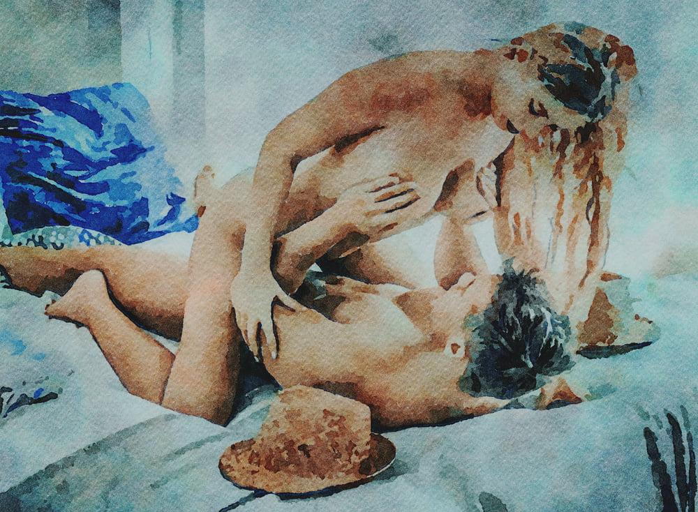 20P Digital Erotic Watercolor 35