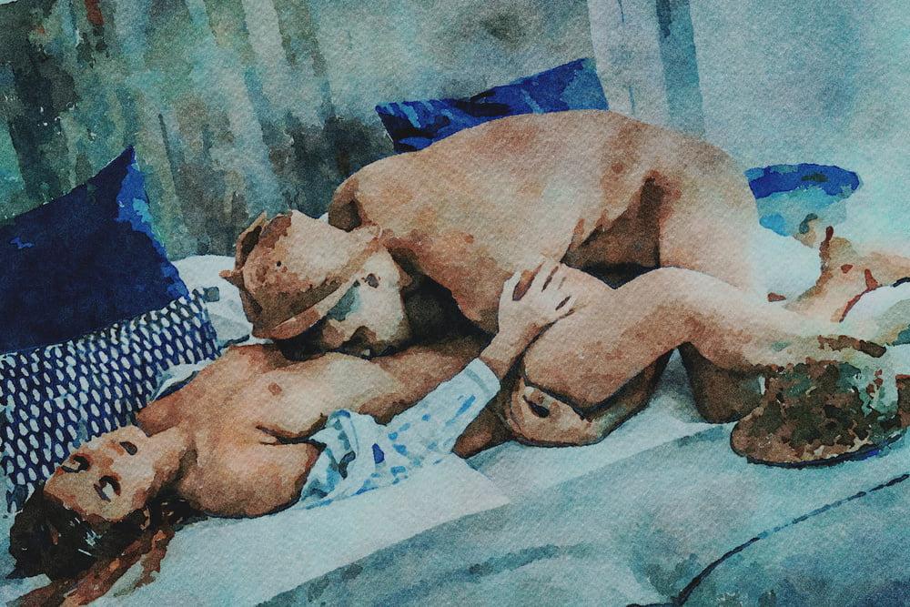 20P Digital Erotic Watercolor 35