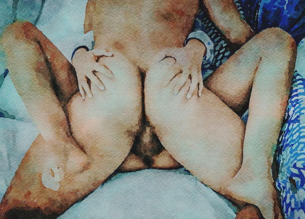 20P Digital Erotic Watercolor 35