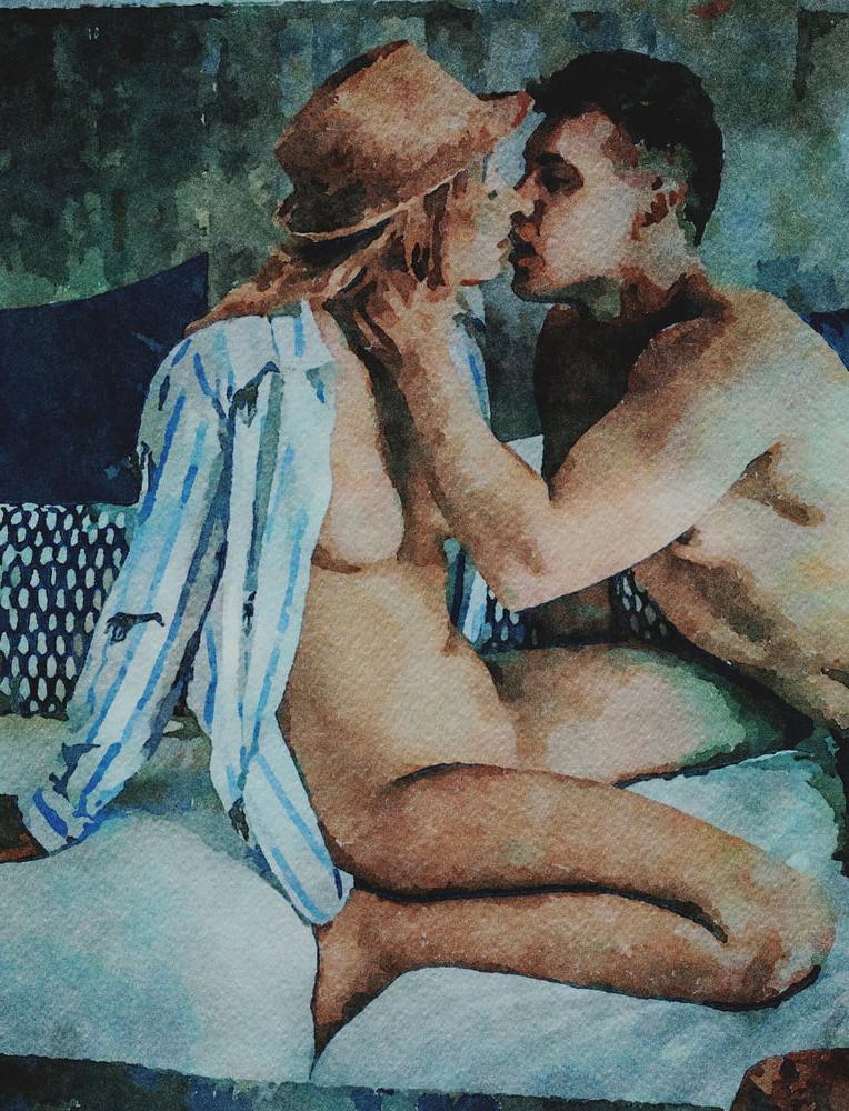 20P Digital Erotic Watercolor 35
