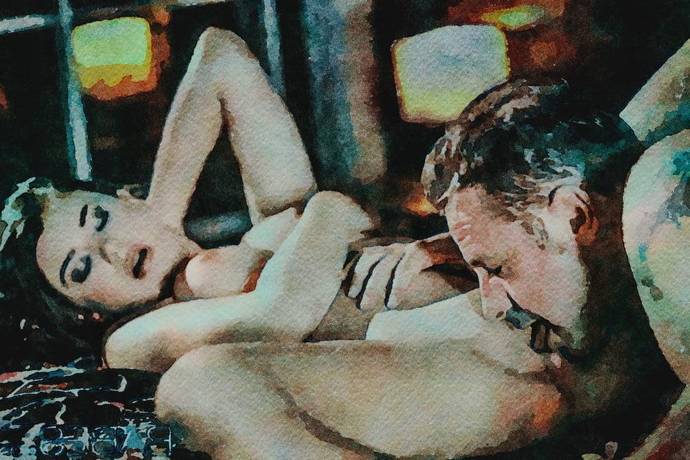 25P Erotic Digital Watercolor 26