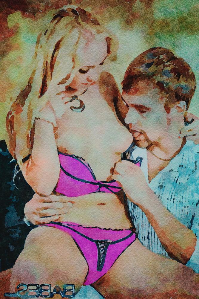 25P Erotic Digital Watercolor 26