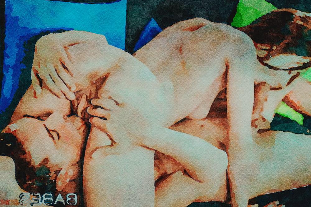 25P Erotic Digital Watercolor 26