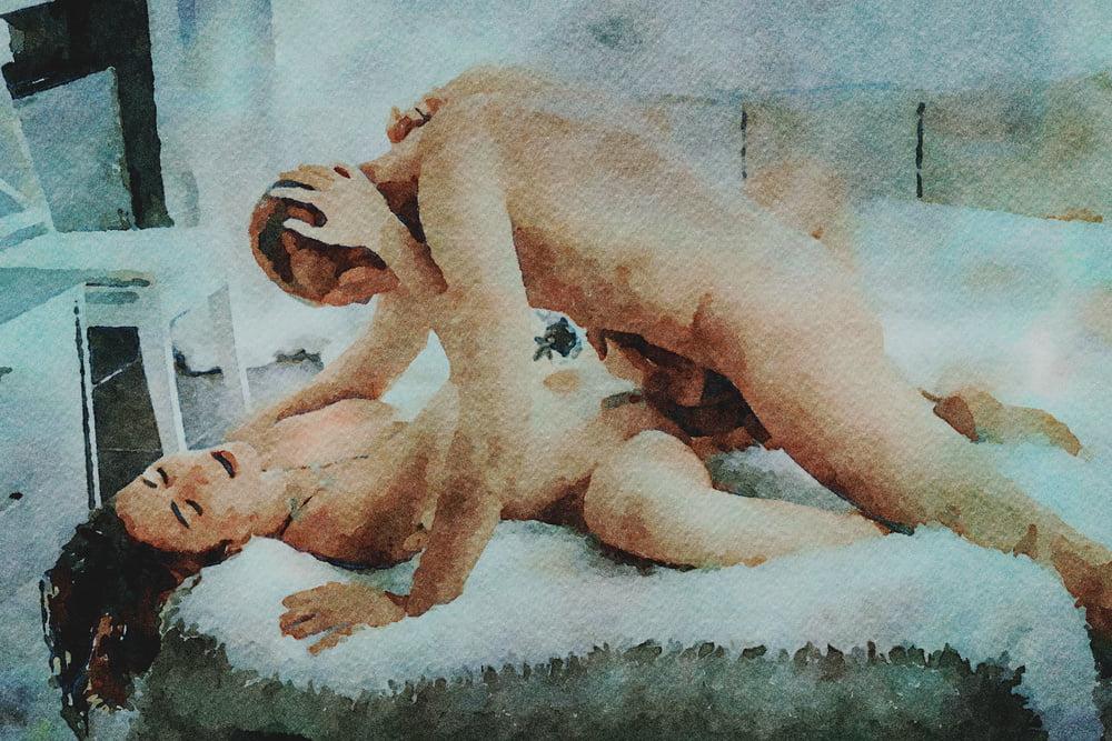 25P Erotic Digital Watercolor 50